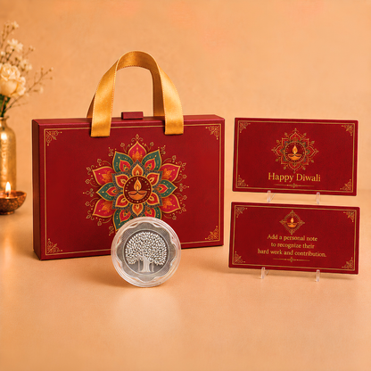Samriddhi Rangoli 2g Floral Coin Gift - Add Logo/Text