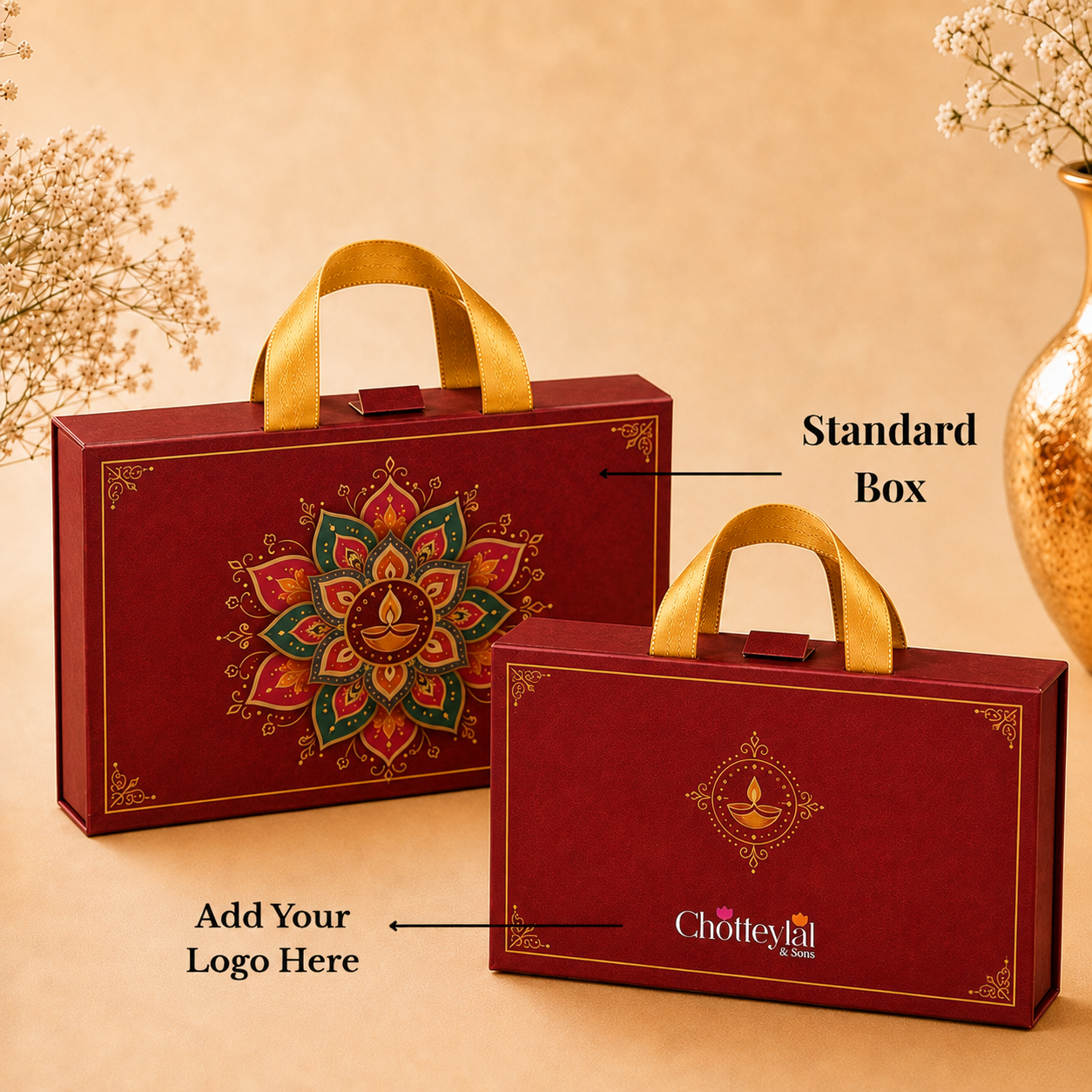 Samriddhi Rangoli 2g Floral Coin Gift - Add Logo/Text