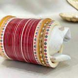 Pure Pearl Captivating Kundan Maroon Chooda