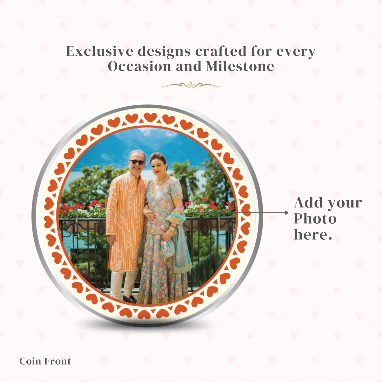 Customised Coin For Parents/Couples - Add Photo & Message