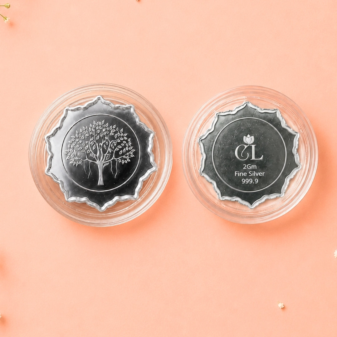 Premium Happy Raksha Bandhan 2gm Star Shape 999 Pure Silver Coin Gift Box