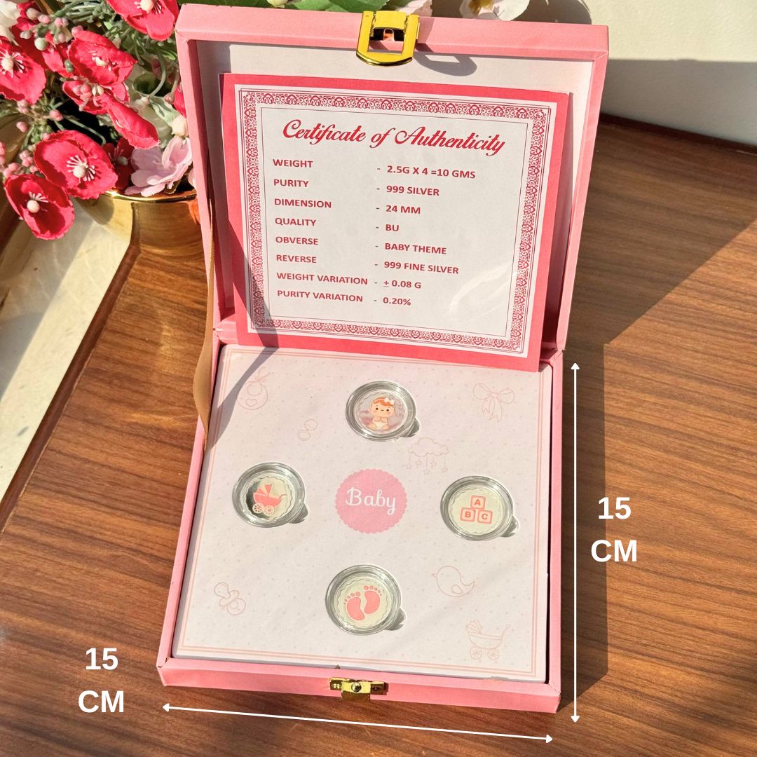 Hello Little Girl, 10 Gram, Round, 999 Pure Silver Coin Box Set