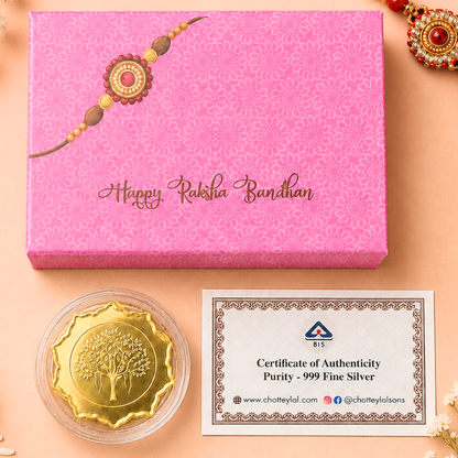 Raksha Bandhan Special 999 Pure Silver Coin Gift Box