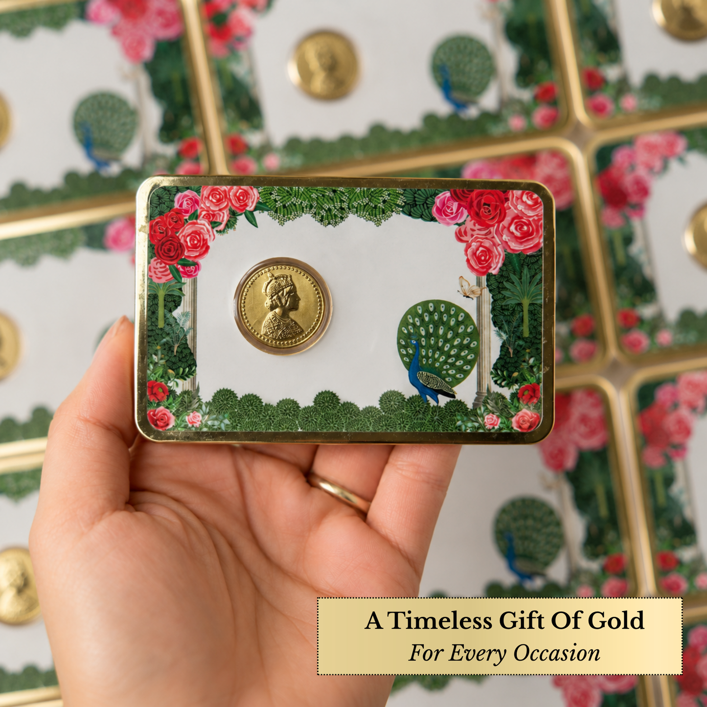 100mg Gold Queen Card – Royal Elegance Premium Gift Box