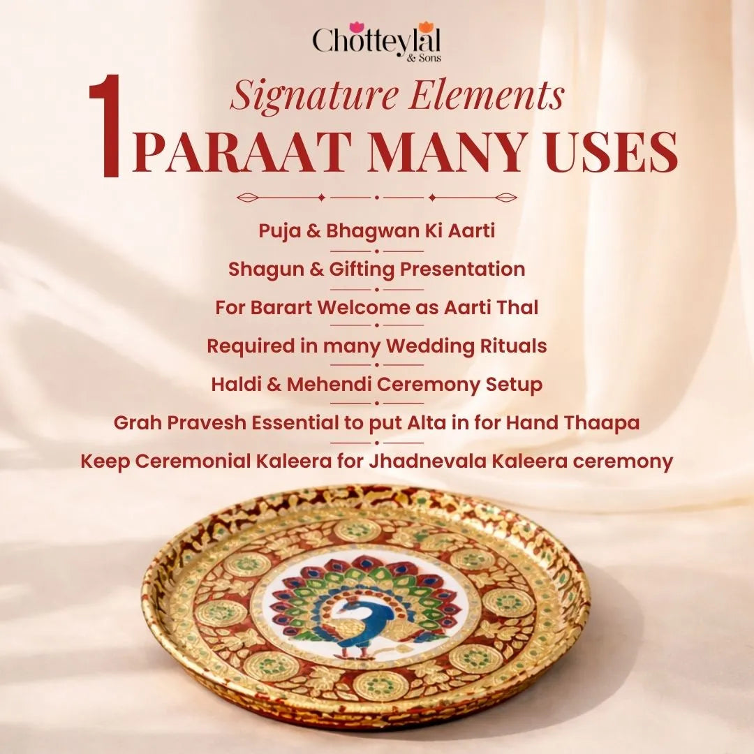 Handcrafted Paraat/Thali – Must Have Pooja & Gifting Essential