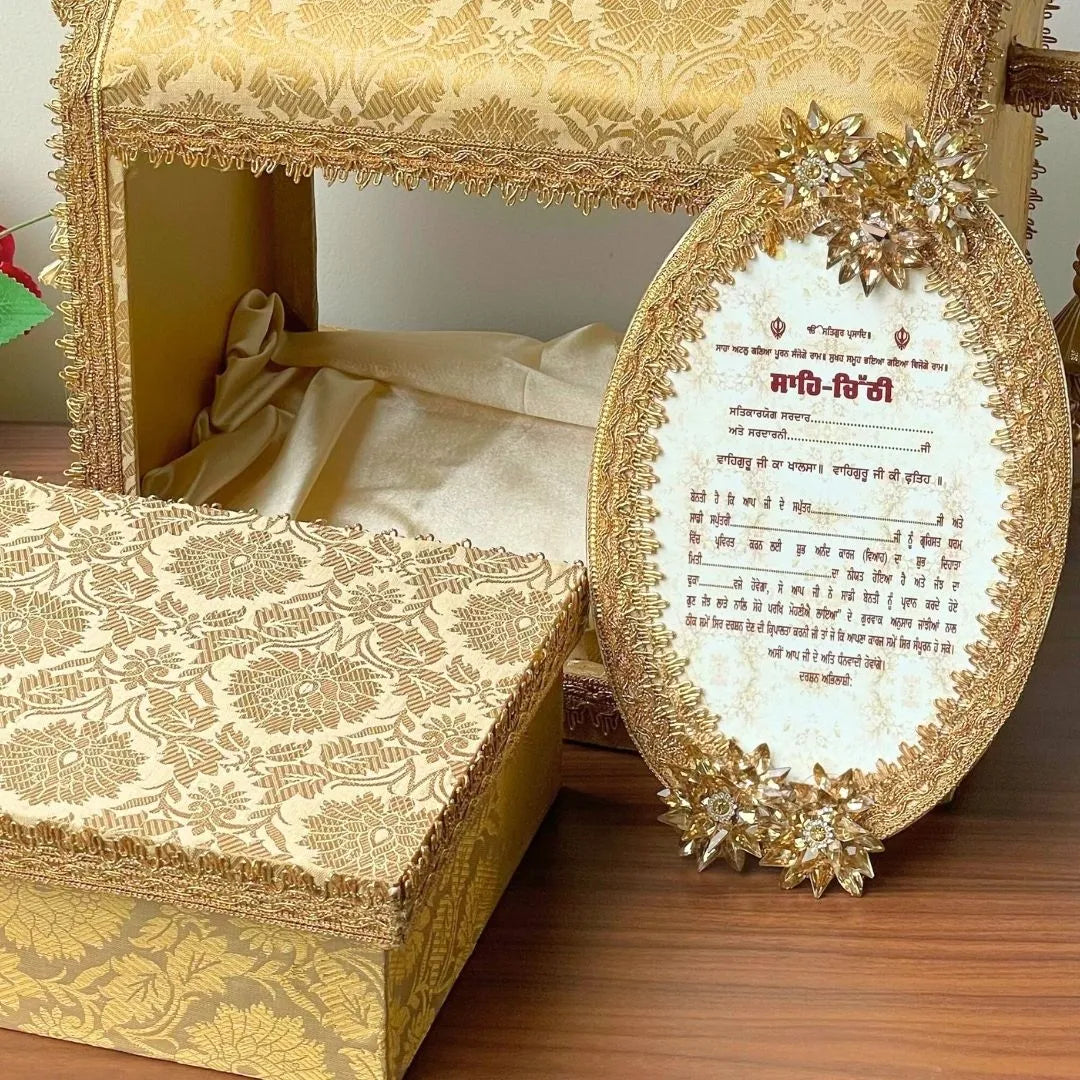 Designer Musical Sahe Chitthi / Punjabi Lagan Patrika Invitation