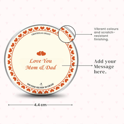 Customised Coin For Parents/Couples - Add Photo & Message