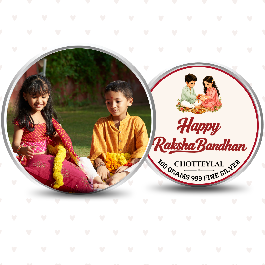 Custom Photo Design 100g Bandhan Silver Coin