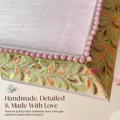 Premium Royal Pink Shagun Tray Set