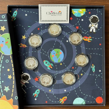 Welcome to the Universe Silver Coin Box– 14g Banyan Tree Collection (7 Coins x 2g Each)
