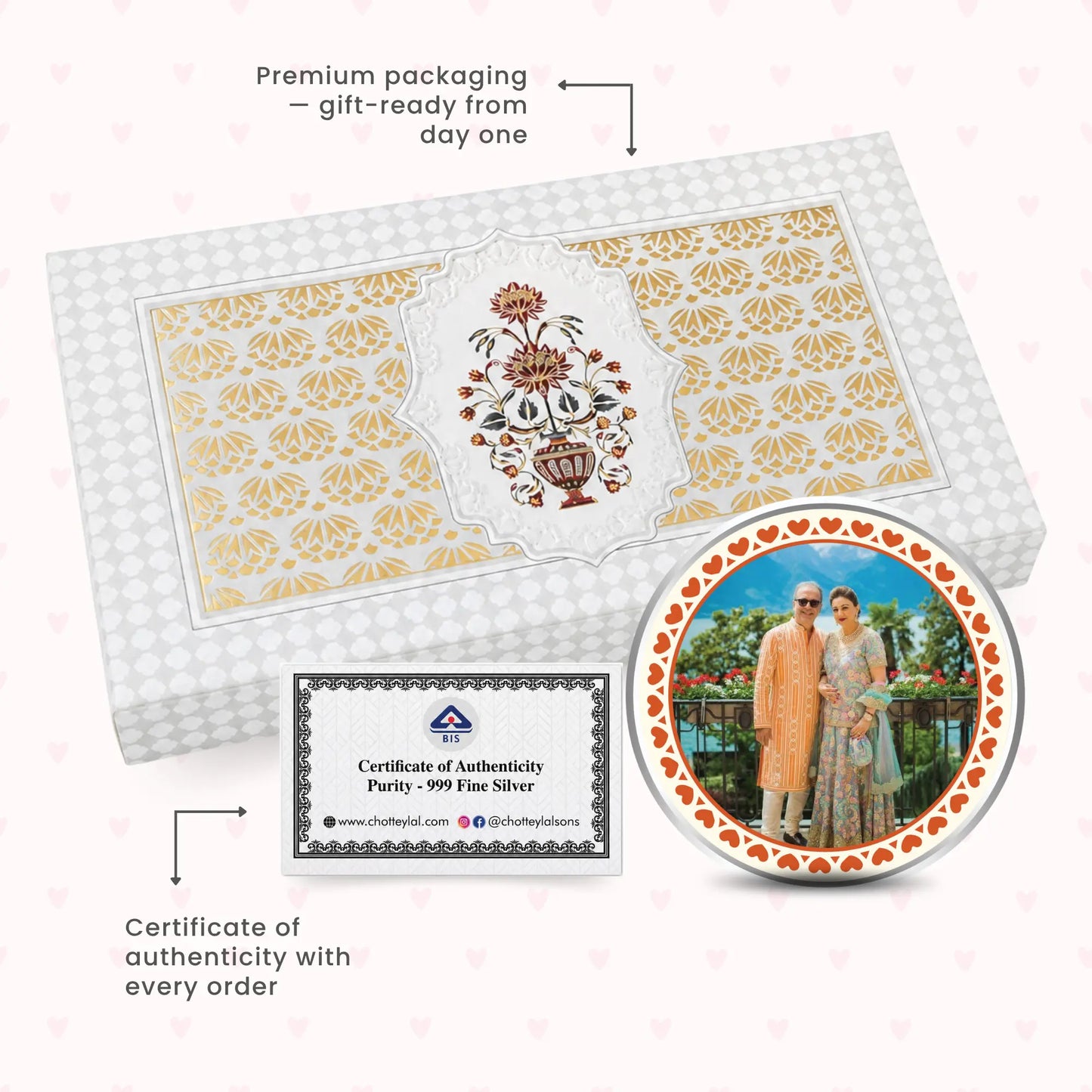 Customised Coin For Parents/Couples - Add Photo & Message