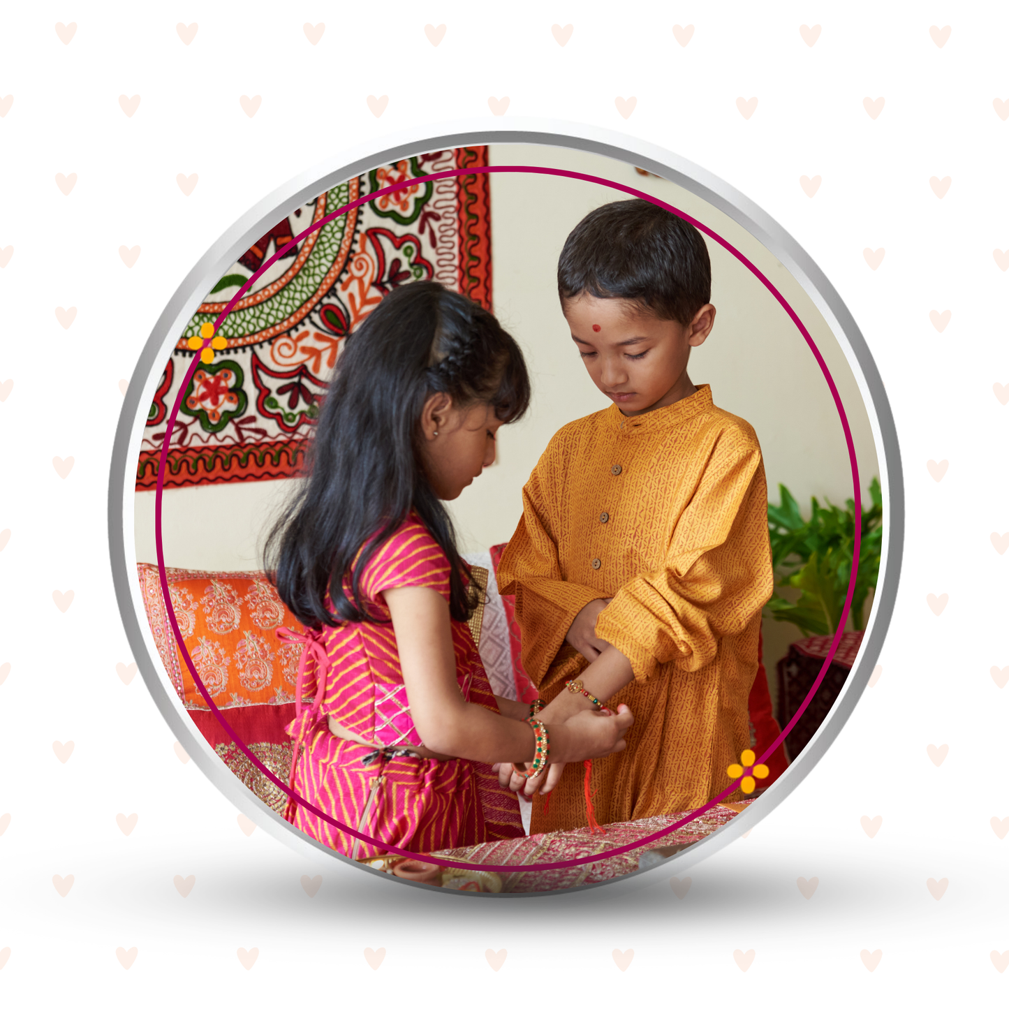 Never Out of Stock – Personalised Photo Silver Coin Raksha Bandhan Gift