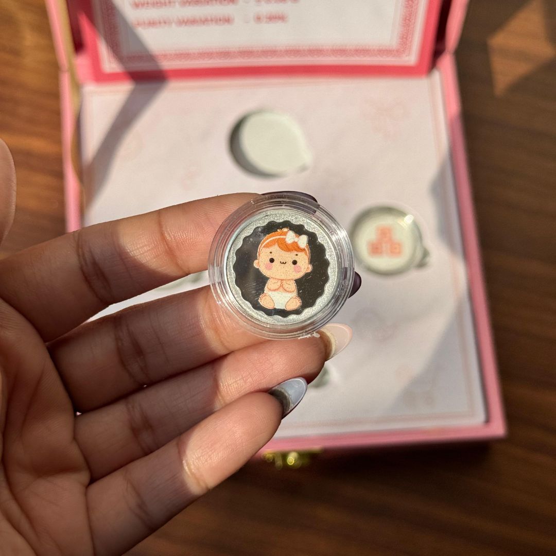 Hello Little Girl, 10 Gram, Round, 999 Pure Silver Coin Box Set