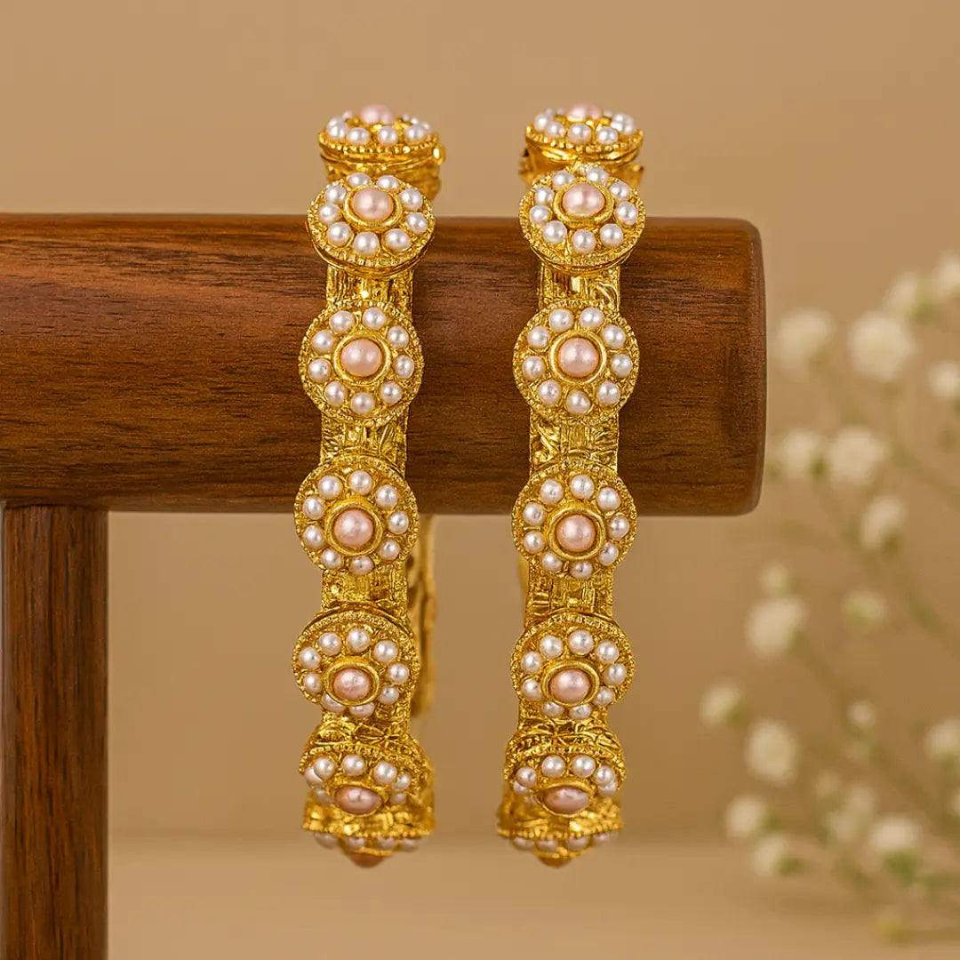 Mogra Patcheli Kada Bangles