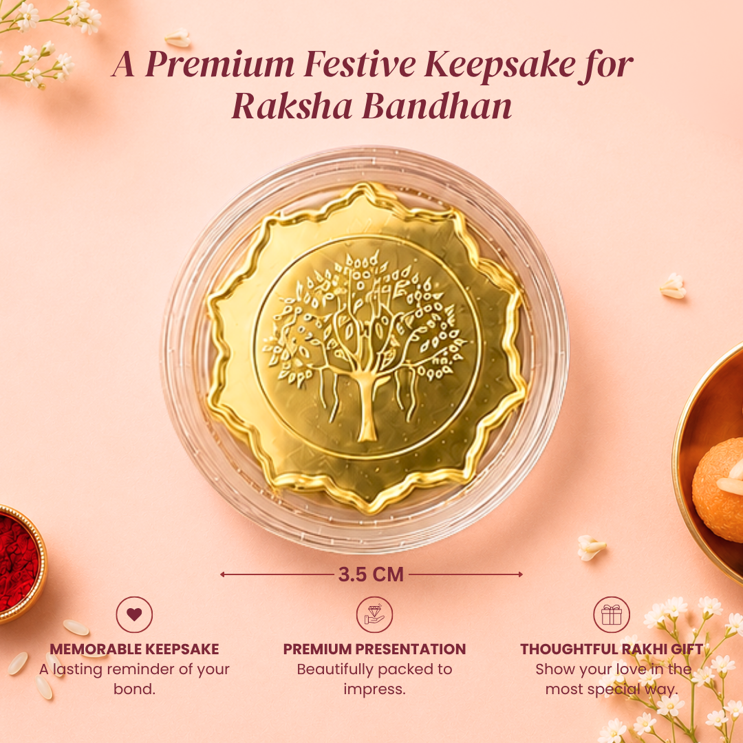 Raksha Bandhan Special 999 Pure Silver Coin Gift Box