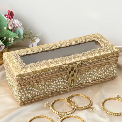 Premium Golden Chooda Box for Bridal Traditions