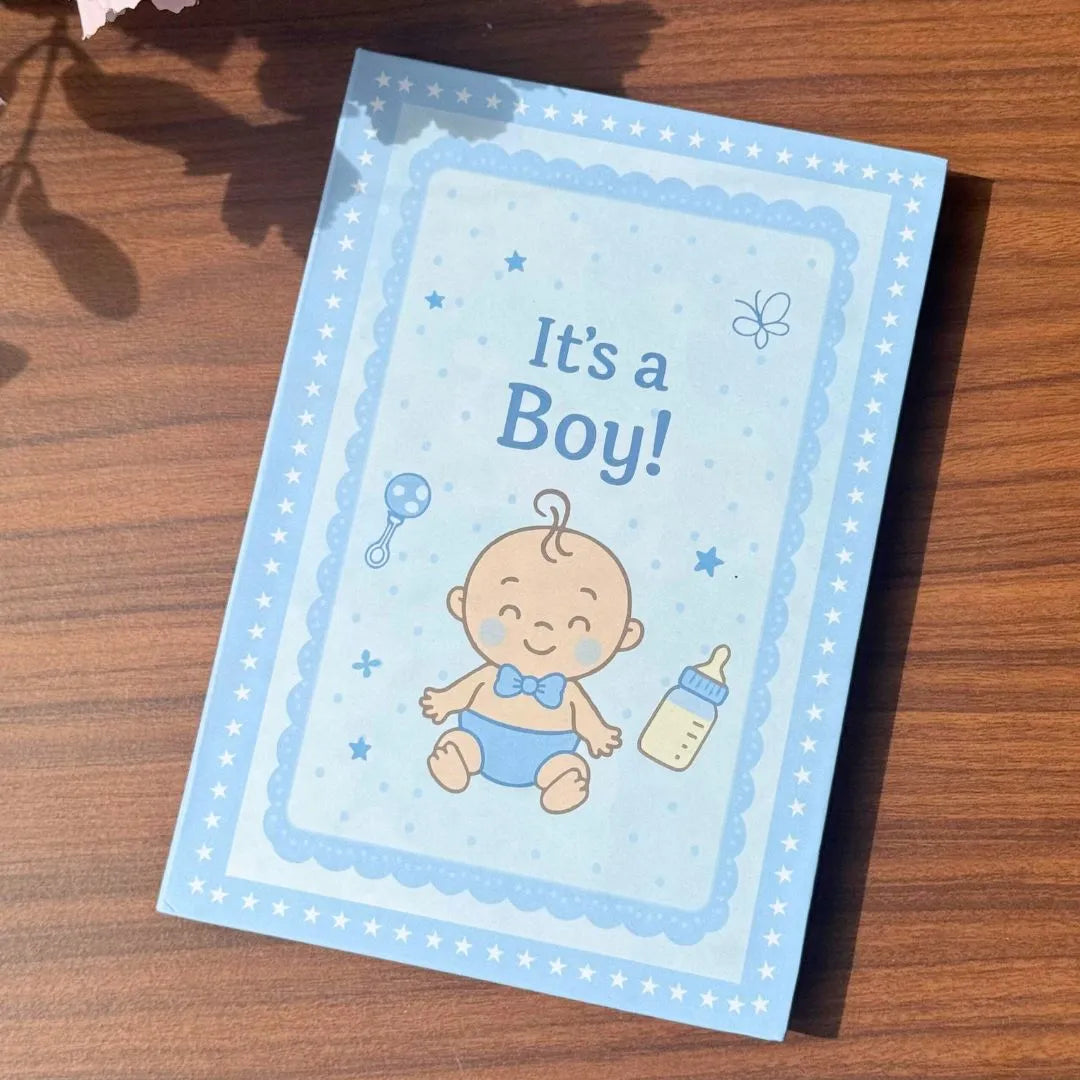 Tiny Blessings – Baby Boy 6 Silver Coin Folder Box (1 gm Each), 999 Purity