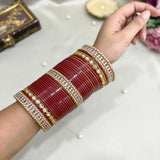 Pure Pearl Regal Kundan Maroon Chooda