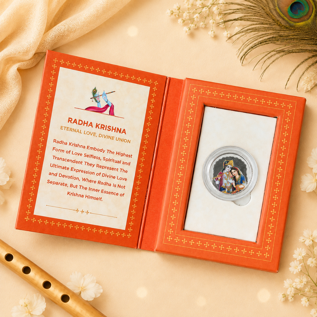 Radha Krishna ji, Silver, 1 g, UV Printed