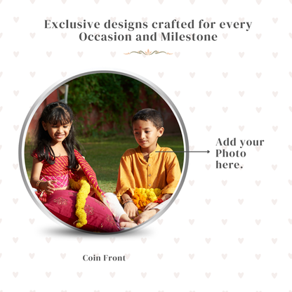 Custom Photo Design 100g Bandhan Silver Coin