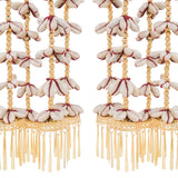 Golden Traditional Pearl Shell Strings Bridal Kaleera
