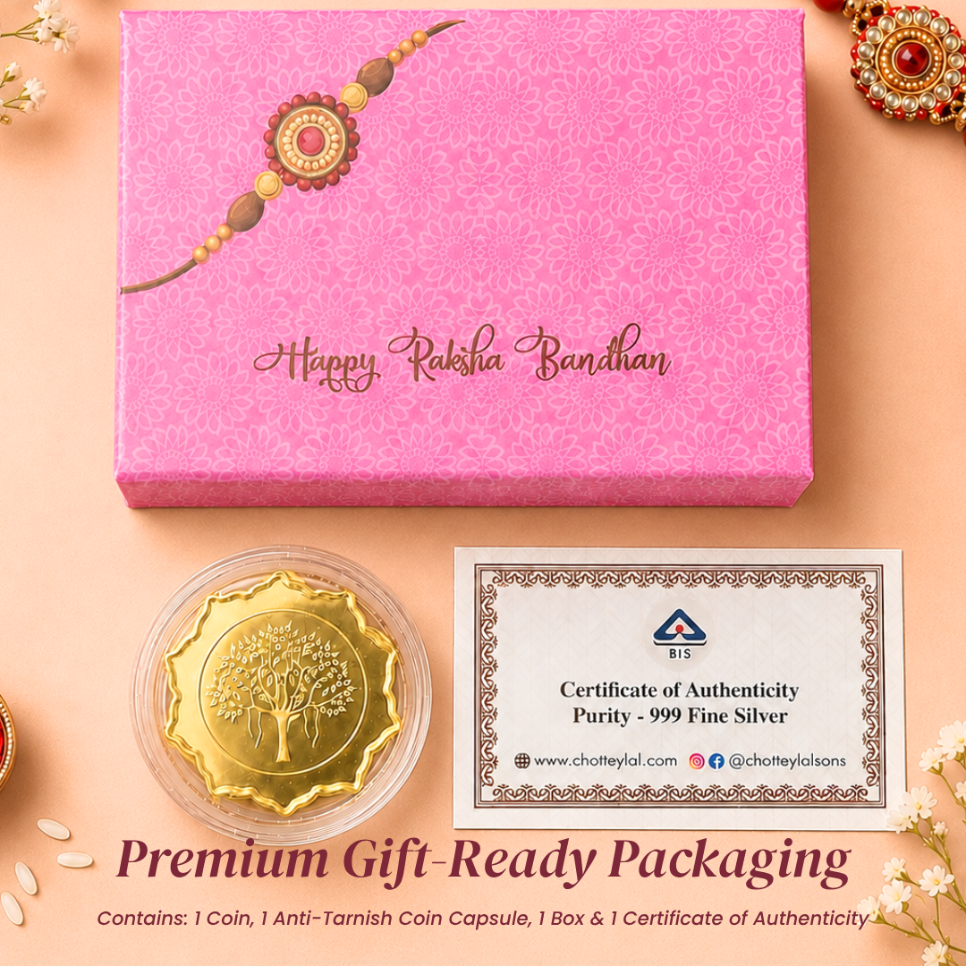 Raksha Bandhan Special 999 Pure Silver Coin Gift Box
