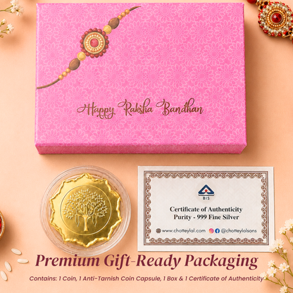 Raksha Bandhan Special 999 Pure Silver Coin Gift Box