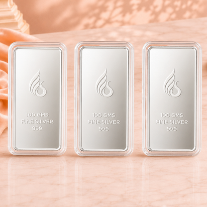 Leaf in Hand 300g Premium Banyan Tree 999 Pure Silver Bar with Elegant Gift Box