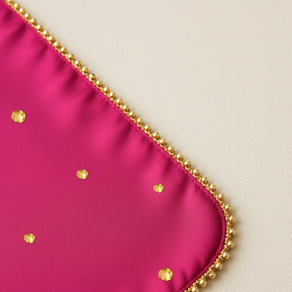 Dark Pink Mehndi Mat Customizable With 2 Line Text