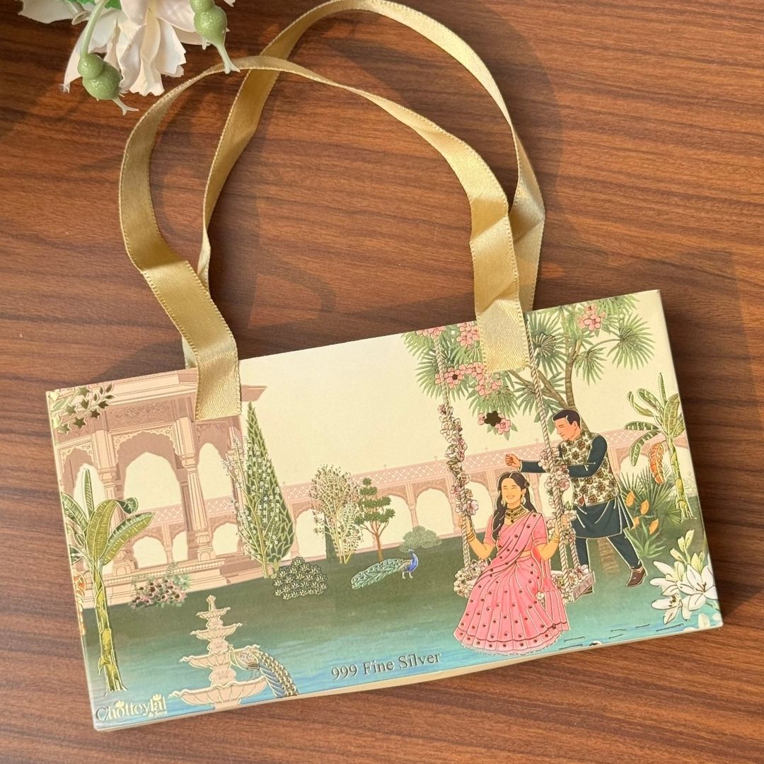 Couple Happy Moment 20gm Silver Coin Gift | Chotteylal & Sons