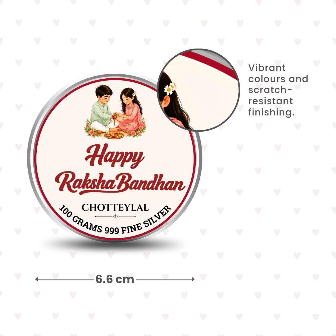 Custom Photo Design 100g Bandhan Silver Coin