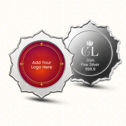Your Logo, Shining Bright — 2g Silver Star Coin, Personalize