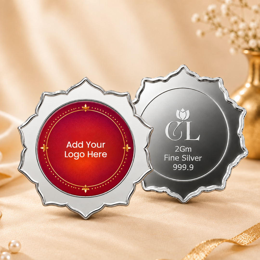 Your Logo, Shining Bright — 2g Silver Star Coin, Personalize