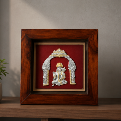999 Silver Hanuman Ji Murti - For Mandirs, Walls & Desks