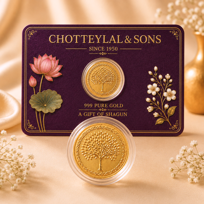 A Golden Gesture - 0.25mg Gold Coin with Card - Add Logo