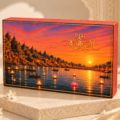 Kashi Sandhya Deepotsav Theme Diwali 25g Silver Coin Gift Box