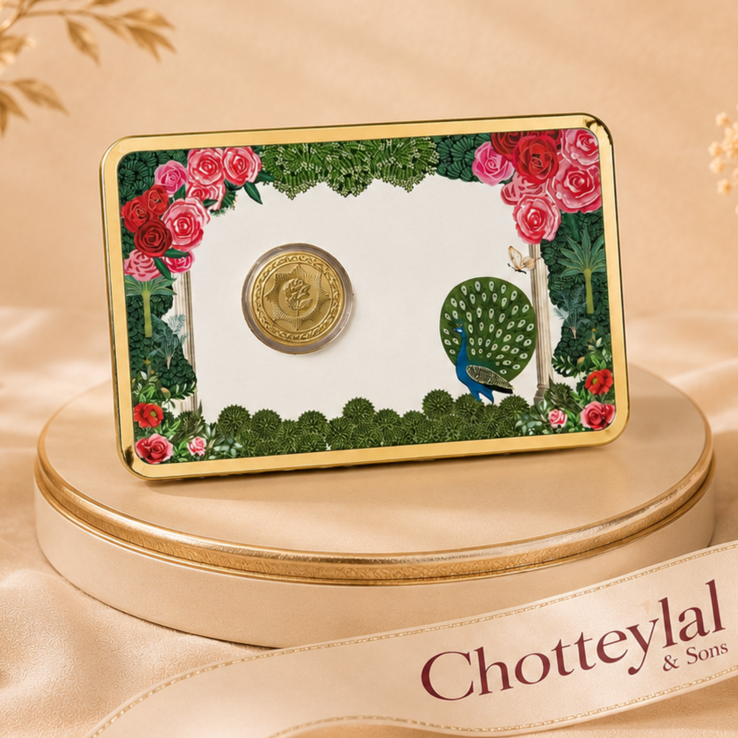 50mg 24K Gold Rose Coin – Premium Gift Box