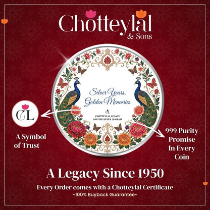 Chotteylal Legacy Customised Father's Day 20g Silver Bar