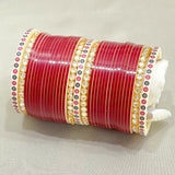 Pure Pearl Stylish Kundan Dark Red Chooda