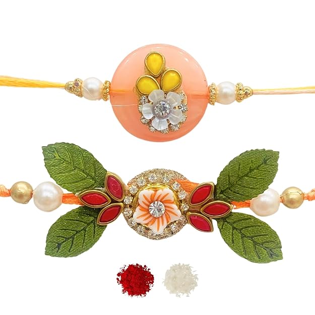 Men's Rakhi - Set of 2  Beautiful Thread Design