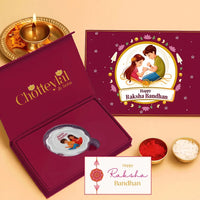 Joyful Celebration Rakhi Gift - 5g Silver Coin