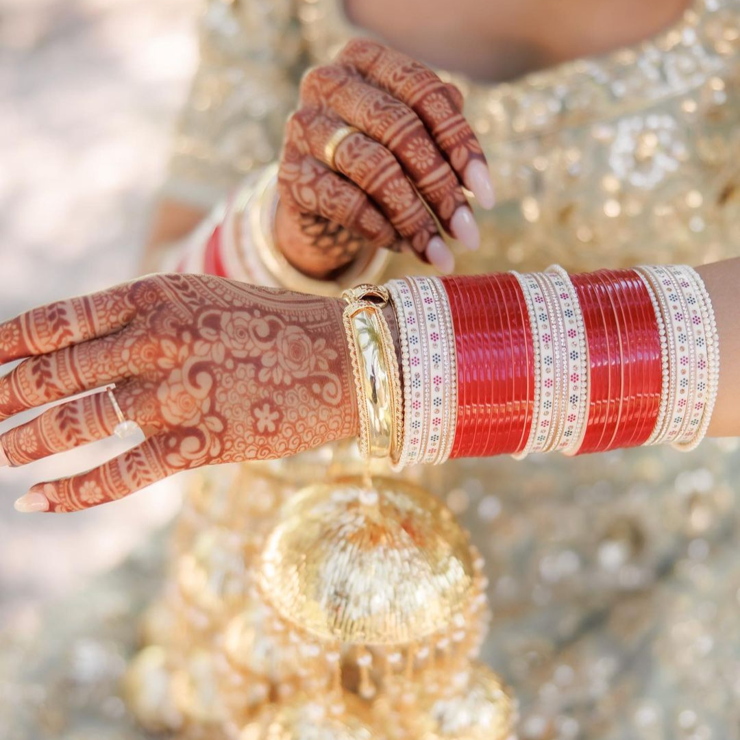 Hand Polished Red Chooda Set