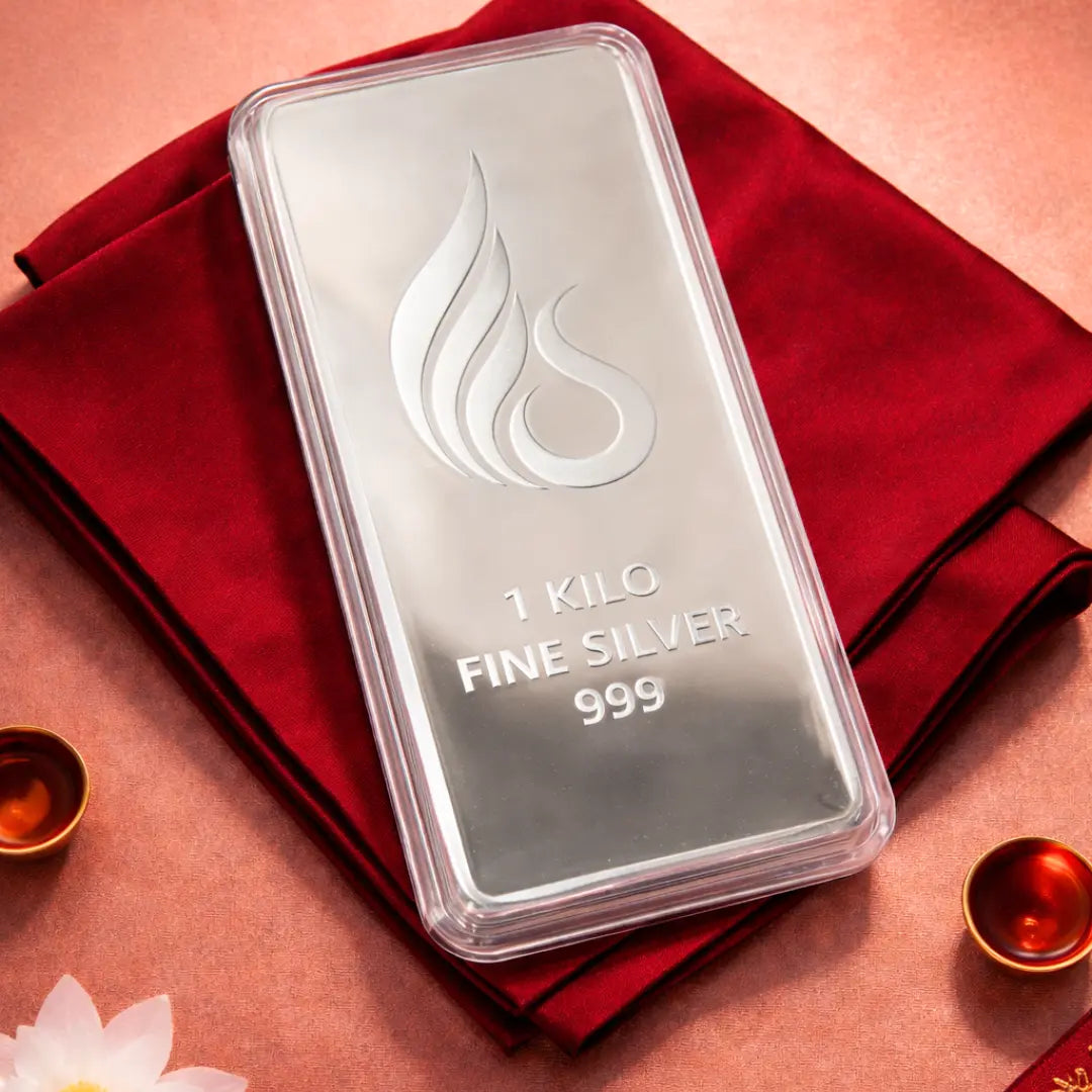 Banyan Tree, Bar shape, 1kg, 999 Pure Silver Coin