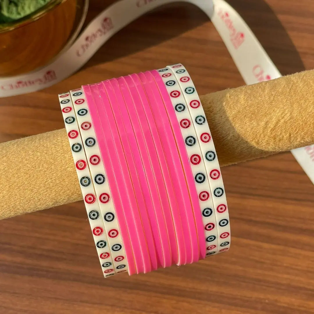 Pink Semi Pearl Chooda – Chotteylal & Sons