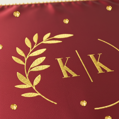 Red Mehndi Mat Customizable With Logo