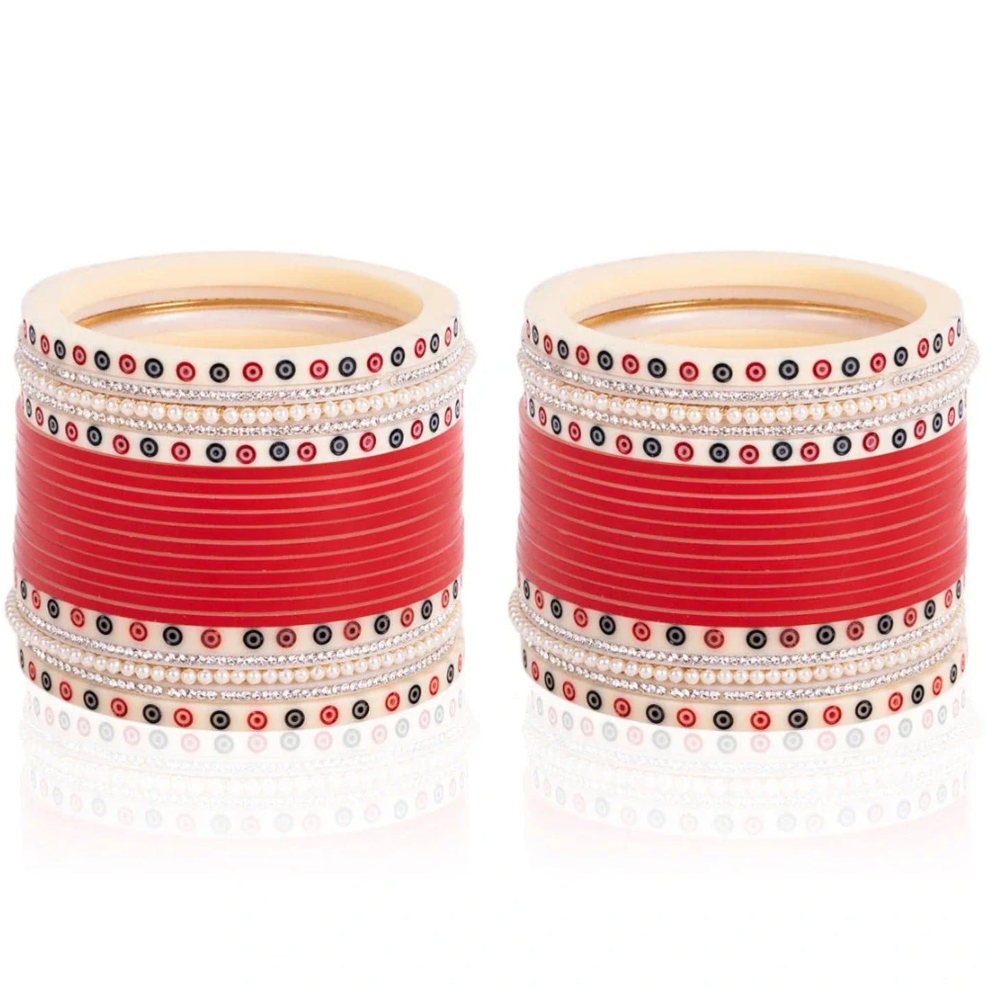 Pure Pearl Radiance Diamond & Pearl Red Chooda