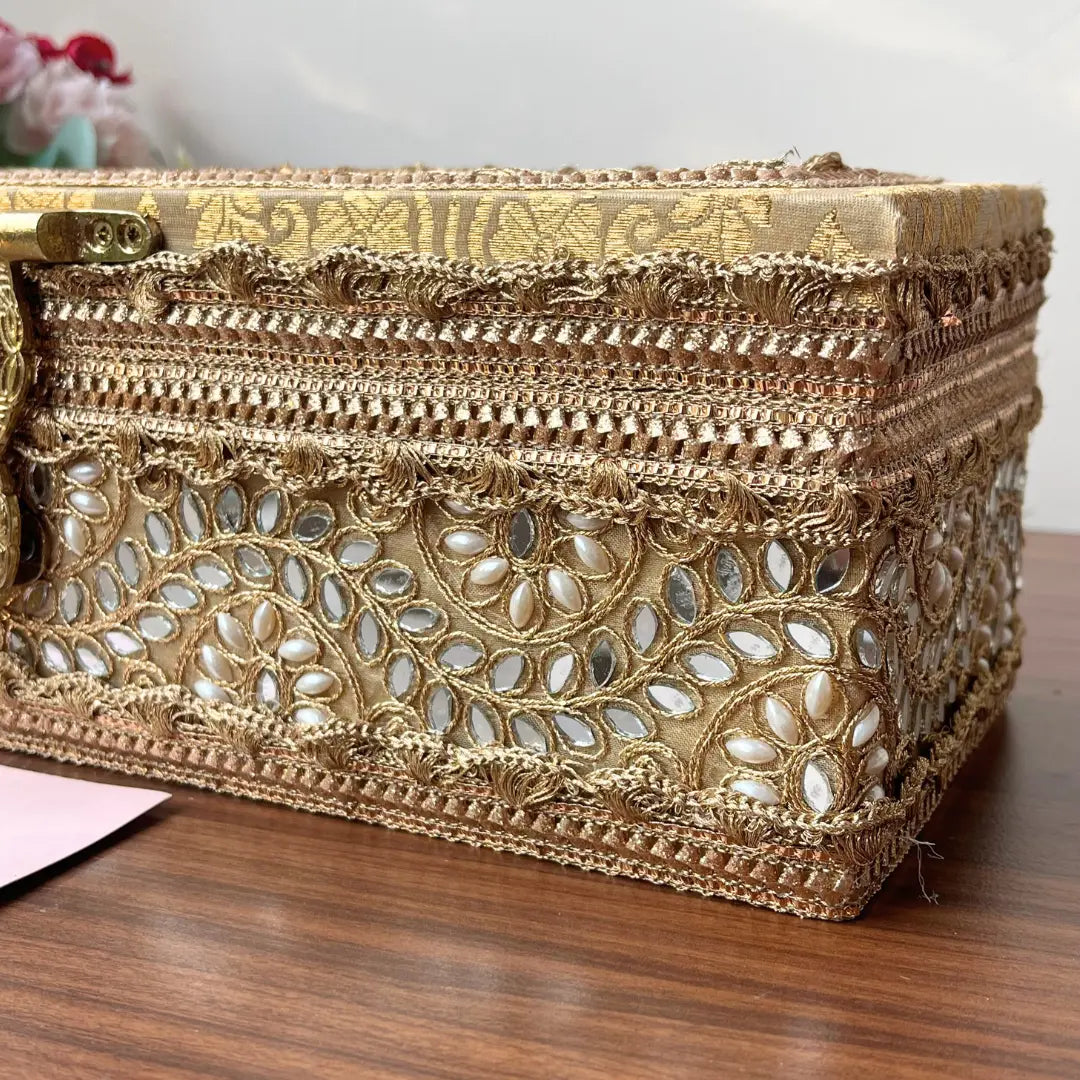 Premium Golden Chooda Box for Bridal Traditions