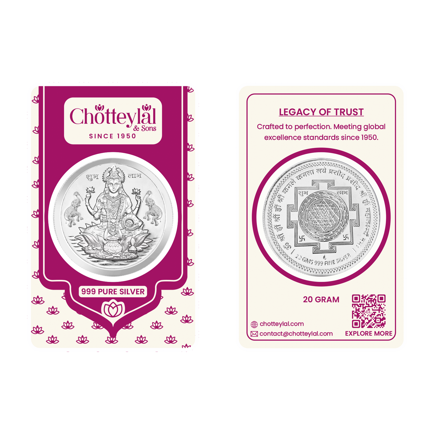 999 Lakshmi Ji Silver Coin