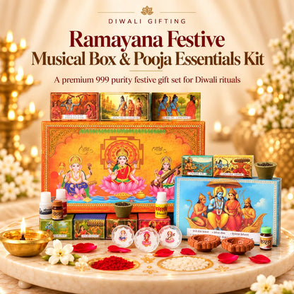 Ramayana Festive Musical Box & Pooja Essentials Kit