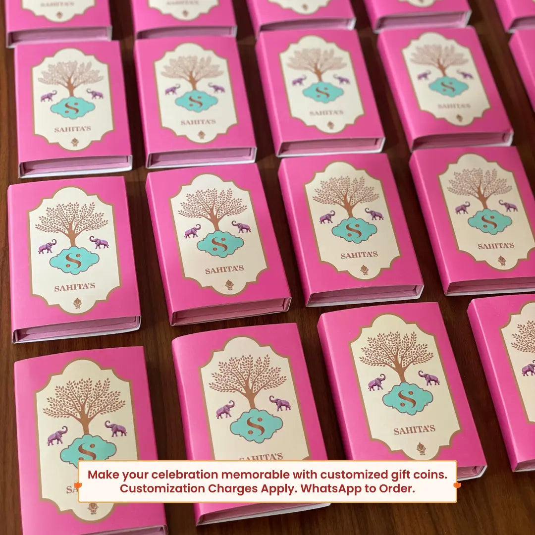 Banyan Tree, Tri-Color, Round Shape, Set of 3 Coins (3 Gram Each), White Box Cover, 999 Purity Silver Coin - Ready To Ship